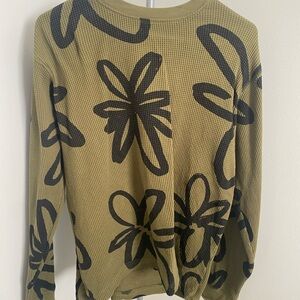 Obey Olive and Black Long Sleeve Tee